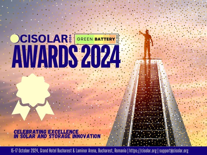 Sustainable Energy Expo 2024 Announces CISOLAR & GREENBATTERY AWARDS: Applications Open Until October 1st